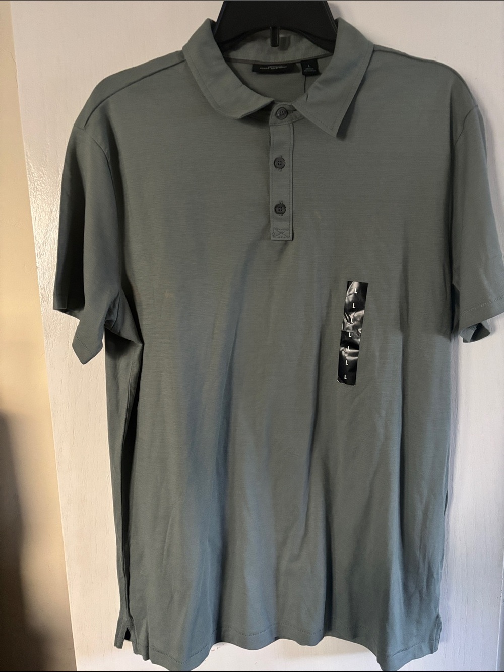 Marc Anthony Sage Green Short Sleeve Polo Shirt